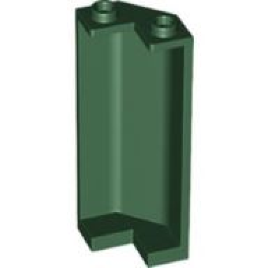 dark green panel 2 x 2 x 5 corner wall
