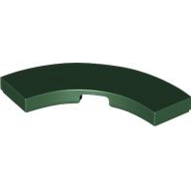 dark green tile round corner 3 x 3 macaroni