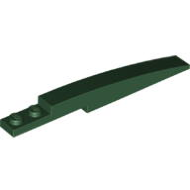 dark green slope curved 10 x 1