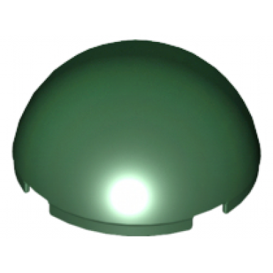 dark green cylinder hemisphere 4 x 4