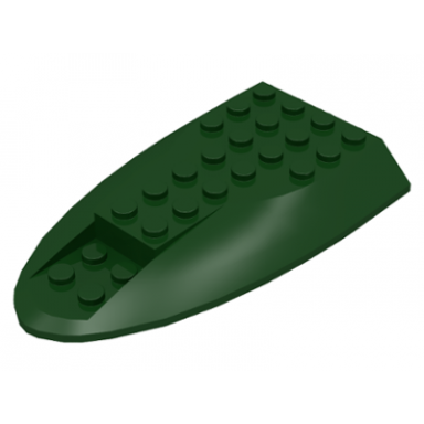 dark green aircraft fuselage aft section curved top 6 x 10