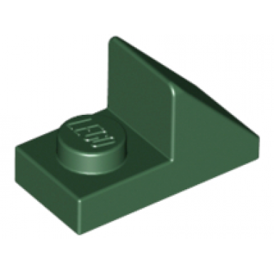 dark green slope 45 2 x 1 with 2 3 cutout