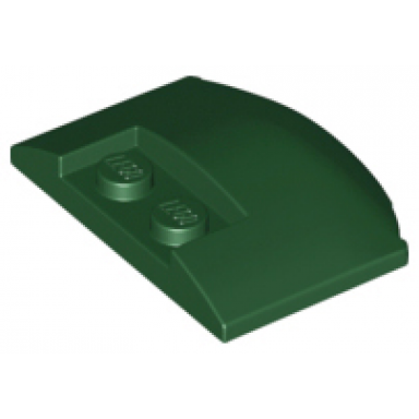 dark green wedge 3 x 4 x 2 3 triple curved