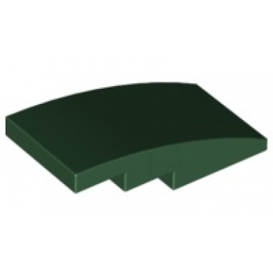 dark green slope curved 4 x 2