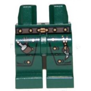 dark green hips and legs with kingdoms dark green wizard pattern