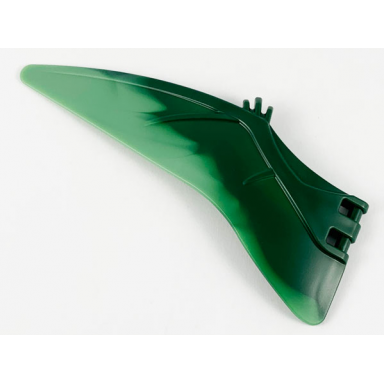 dark green dinosaur wing pteranodon - left with marbled sand green edge pattern
