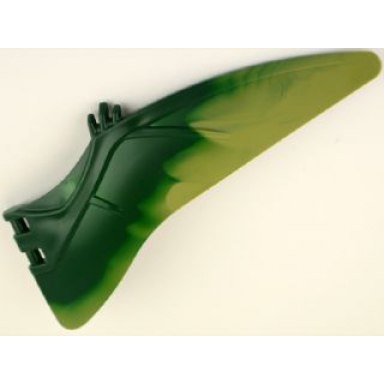 dark green dinosaur wing pteranodon - right with marbled olive green edge pattern