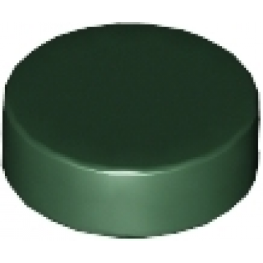 dark green tile round 1 x 1