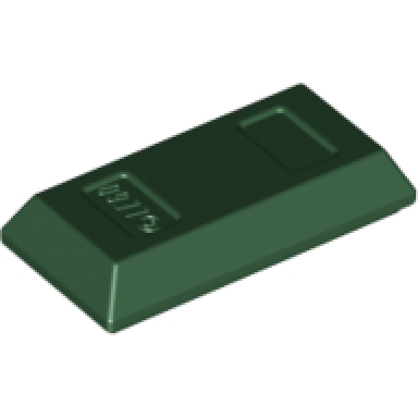 dark green minifigure utensil ingot bar