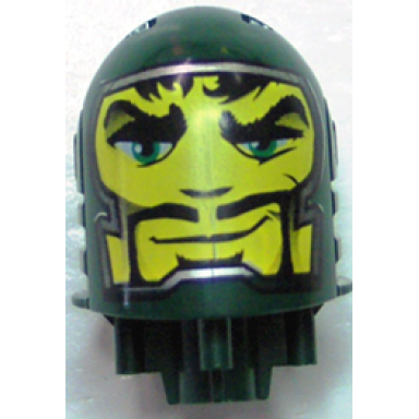dark green large figure head with rascus sir pattern - series 2
