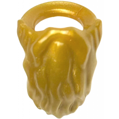 pearl gold minifigure beard rounded end