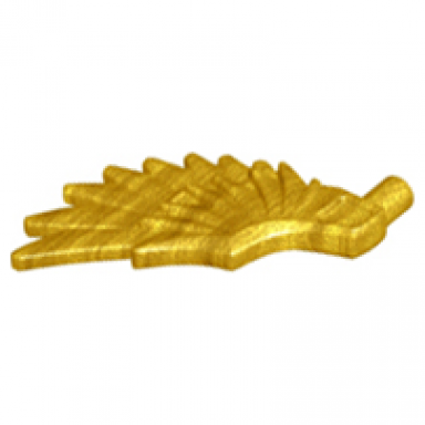 pearl gold minifigure wing feathered
