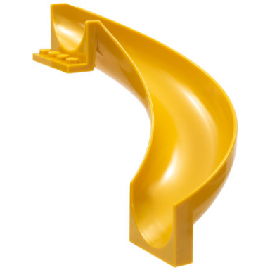 pearl gold slide playground 7 x 12 x 8 1 3 curved 180 degrees