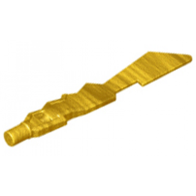 pearl gold minifigure weapon sword jagged edges