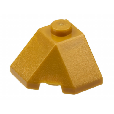 pearl gold wedge 2 x 2 slope 45 corner