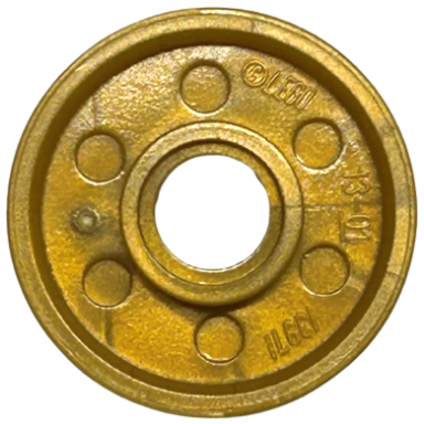 pearl gold wheel 18mm d x 8mm with fake bolts and deep spokes with inner ring