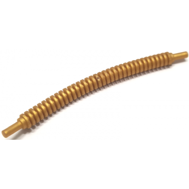 pearl gold hose flexible ribbed with 8mm ends 12l 9.6cm