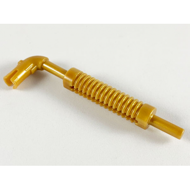 pearl gold vehicle exhaust pipe with technic pin flat end and pin with round hole