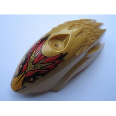 pearl gold flywheel fairing bird shape with gold beak fluminox pattern