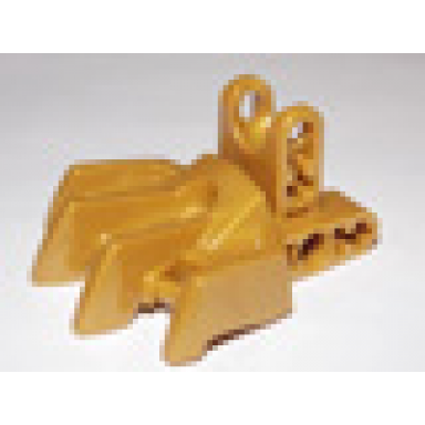 pearl gold hero factory foot with four short claws and ball joint socket
