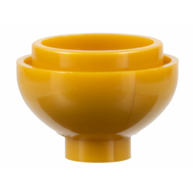 pearl gold brick round 2 x 2 dome bottom