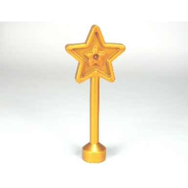pearl gold duplo utensil magic wand 5 point star
