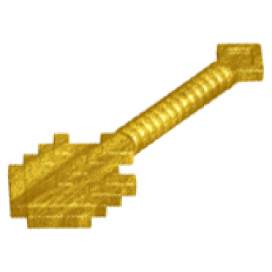 pearl gold minifigure utensil shovel pixelated minecraft