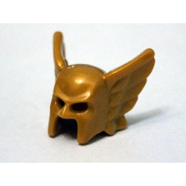 pearl gold minifigure headgear helmet with wings and open chin hawkman