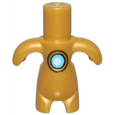 pearl gold body dreamzzz creature dreamling with medium azure and white circle with gold and black outline pattern