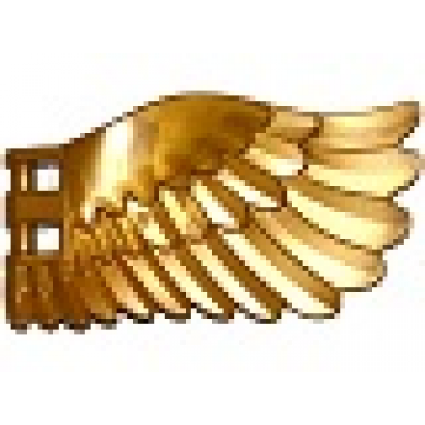 pearl gold wing 4 x 7 right with feathers and bar handles