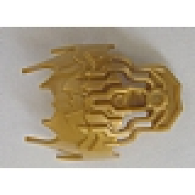 pearl gold bionicle shoulder armor jagged spiky