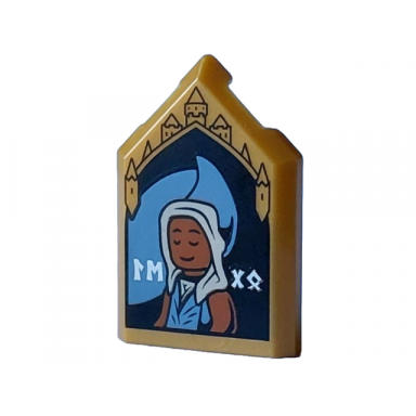 pearl gold tile modified 2 x 3 pentagonal with hp portrait - edessa sakndenberg pattern