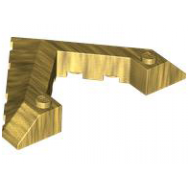 pearl gold wedge 6 x 8 pointed cutout