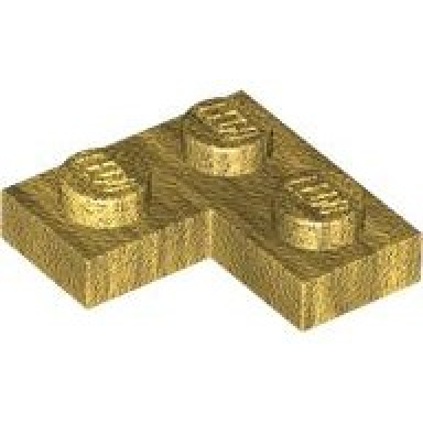 pearl gold plate 2 x 2 corner