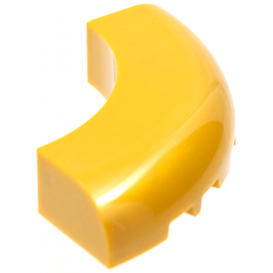 pearl gold brick round corner 5 x 5 without studs