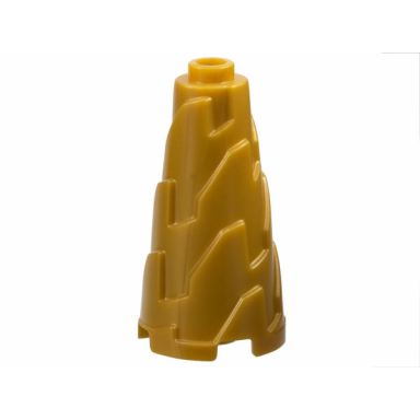 pearl gold cone 2 x 2 x 3 jagged - step drill