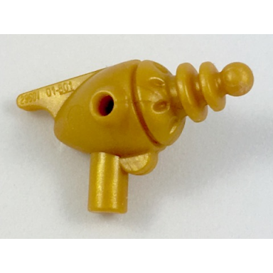 pearl gold minifigure weapon space ray gun - fin round heat diffusers round emitter