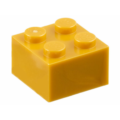 pearl gold brick 2 x 2