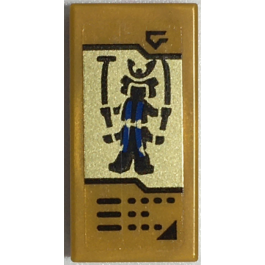 pearl gold tile 1 x 2 with buttons and lord garmadon on gold background pattern sticker - set 70657