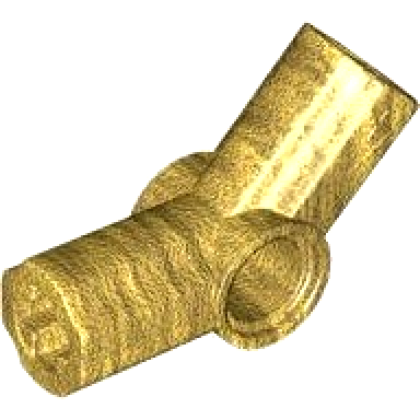 pearl gold technic axle and pin connector angled 4 - 135 degrees
