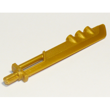 pearl gold large figure weapon blade with 3 bar holders and axle