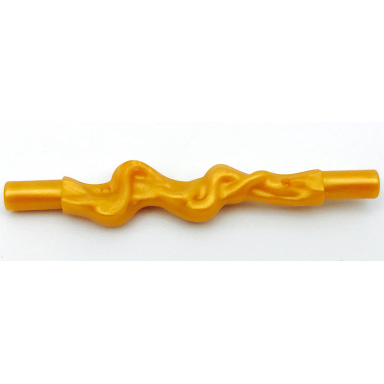 pearl gold minifigure weapon web effect long and narrow bars at both ends