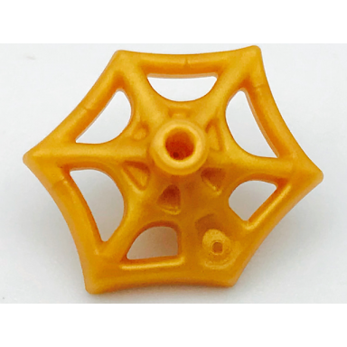 pearl gold minifigure weapon web effect small short bar on front and back