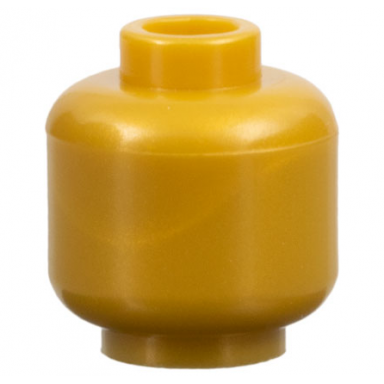pearl gold minifigure head plain
