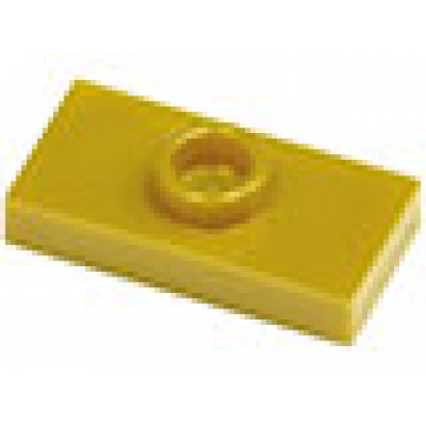 pearl gold plate modified 1 x 2 with 1 stud jumper undetermined type