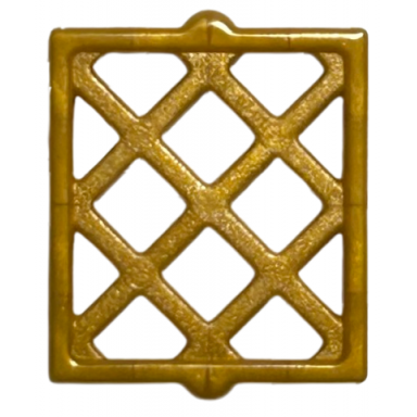 pearl gold pane for window 1 x 2 x 2 lattice diamond