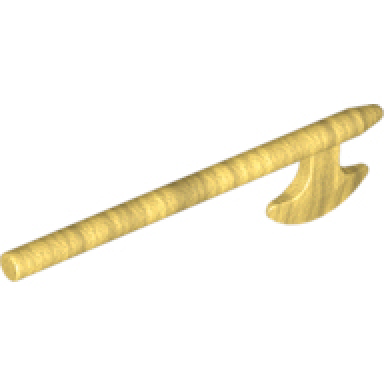 pearl gold minifigure weapon axe halberd