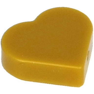 pearl gold tile round 1 x 1 heart