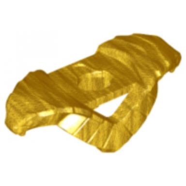 pearl gold minifigure armor shoulder pads with cobras facing over shoulders and stud on back