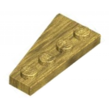 pearl gold wedge plate 4 x 2 right
